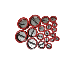 ISO5752 En558-1 API594 Comhla Seiceála Wafer Iarainn Teilgthe Le Dath Dearg